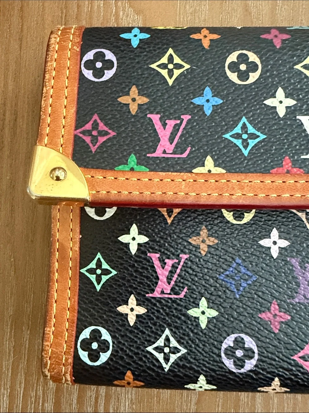 Louis Vuitton Black Murakami Wallet